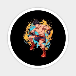 Muay Thai Fighter Magnet